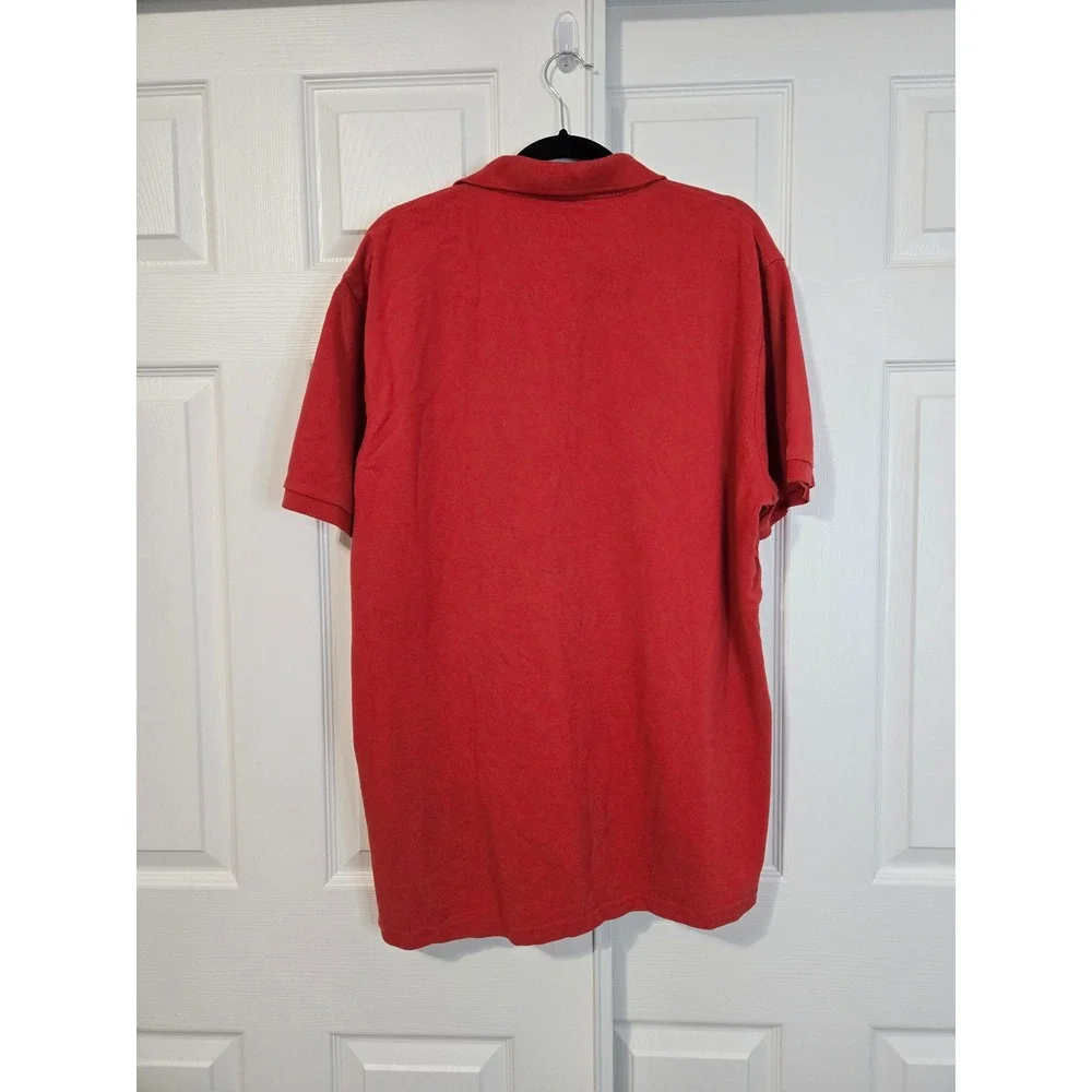 J. Crew Repp Polo Mens XL Red Short Sleeve Cotton Pique Shirt 82319 NEW